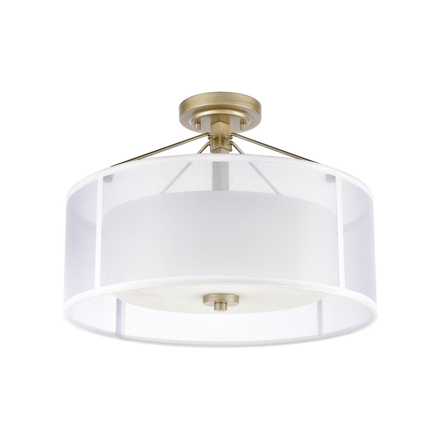 ELK Home - 57034/3 - Three Light Semi Flush Mount - Diffusion - Aged Silver