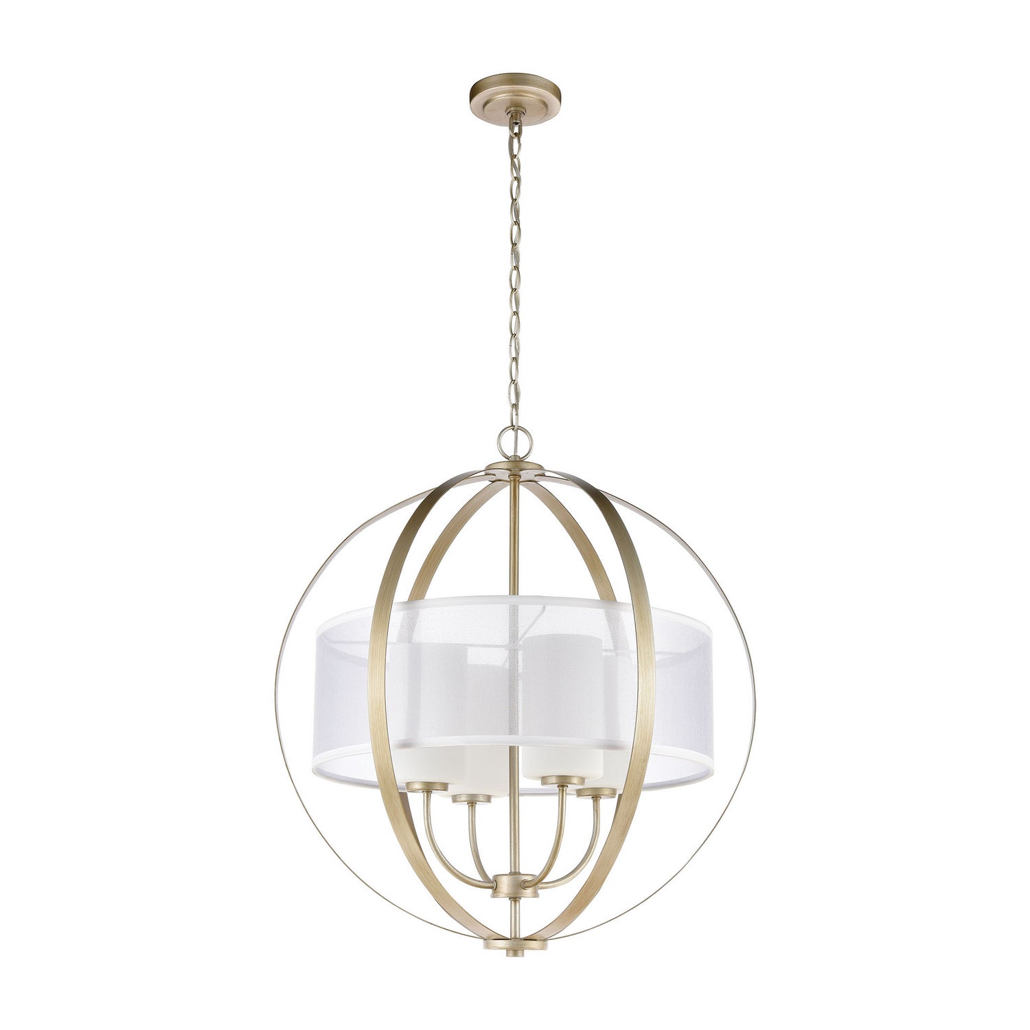 ELK Home - 57039/4 - Four Light Chandelier - Diffusion - Aged Silver