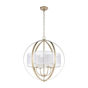 ELK Home - 57039/4 - Four Light Chandelier - Diffusion - Aged Silver