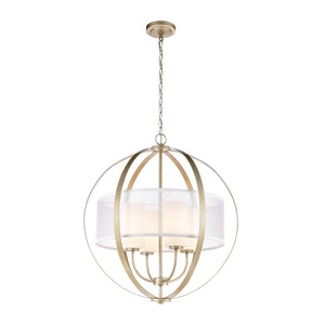 ELK Home - 57039/4 - Four Light Chandelier - Diffusion - Aged Silver