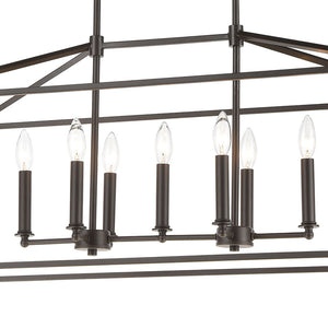 ELK Home - 57217/7 - Seven Light Linear Chandelier - Fairfax - Oil Rubbed Bronze