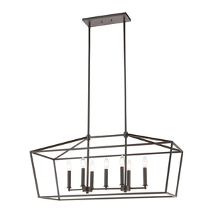 ELK Home - 57217/7 - Seven Light Linear Chandelier - Fairfax - Oil Rubbed Bronze