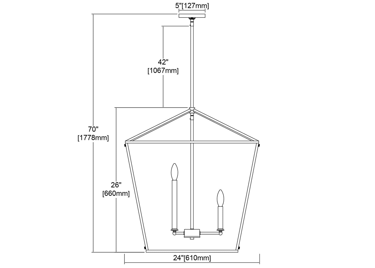 ELK Home - 57226/8 - Eight Light Chandelier - Fairfax - Light Wood