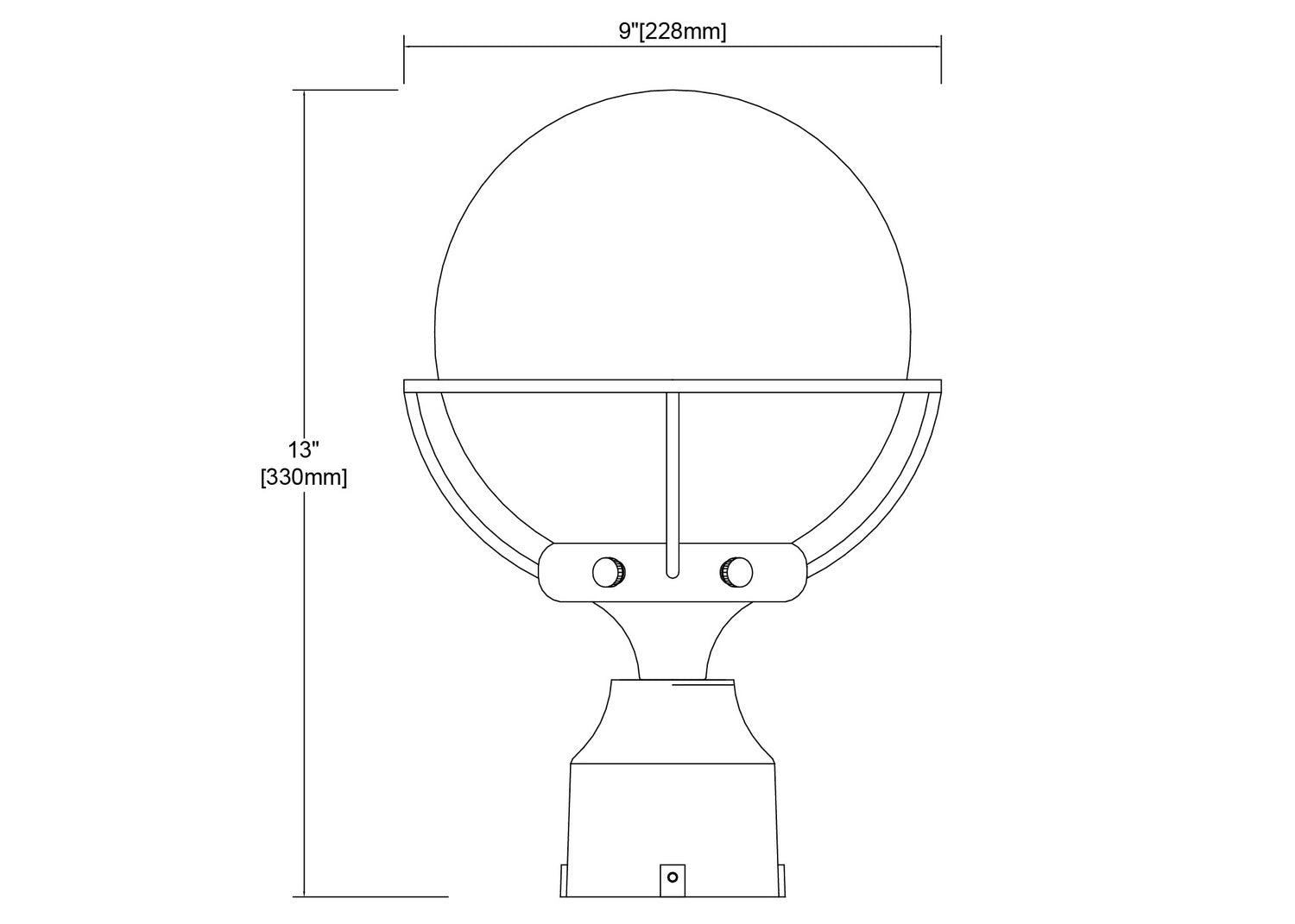 ELK Home - 57293/1 - One Light Outdoor Post Mount - Girard - Charcoal