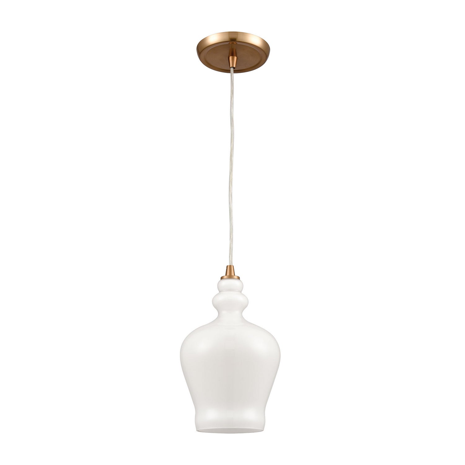 ELK Home - 60076-1 - One Light Mini Pendant - Menlow Park - Satin Brass