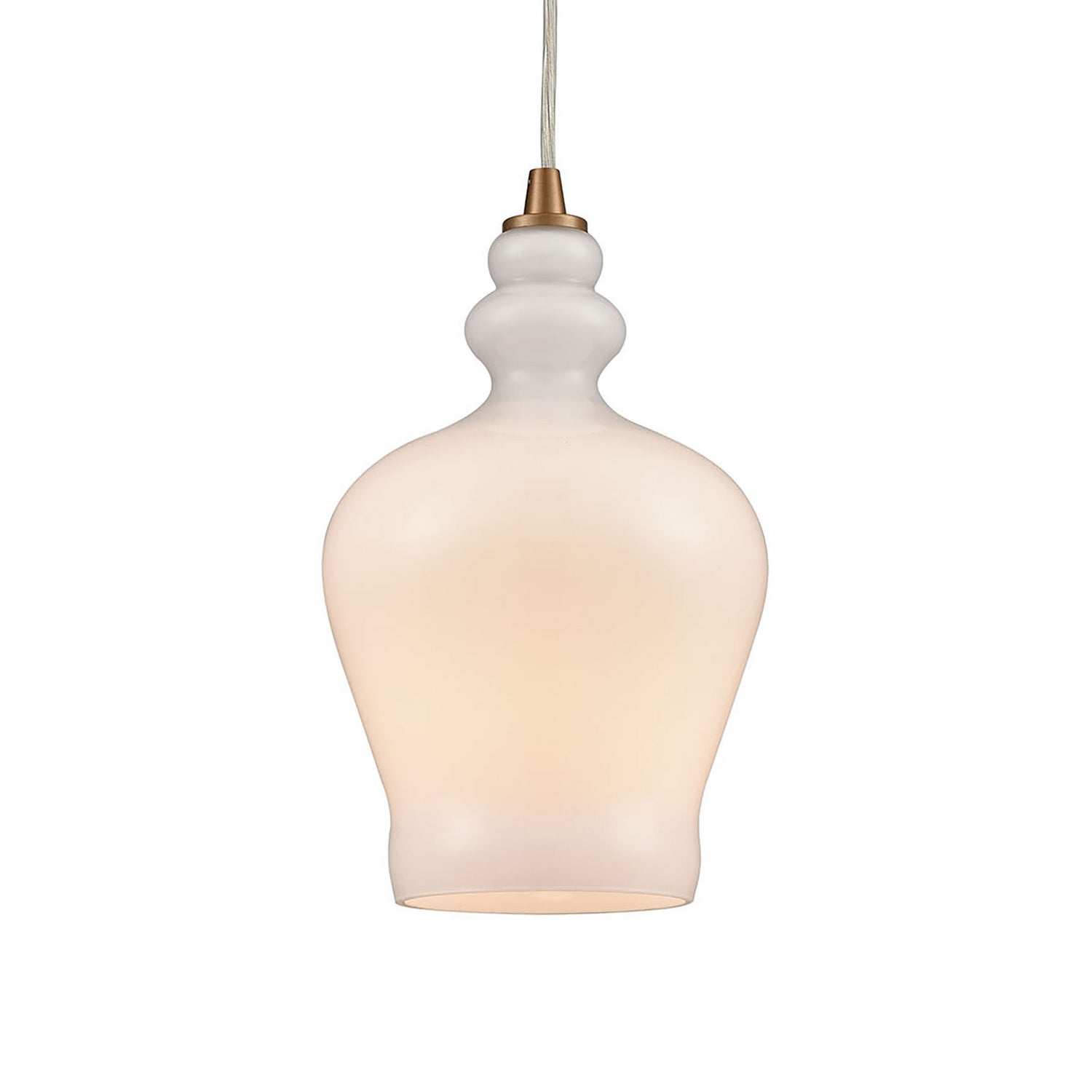 ELK Home - 60076-1 - One Light Mini Pendant - Menlow Park - Satin Brass