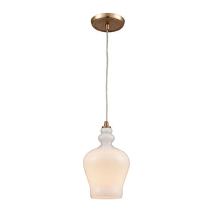 ELK Home - 60076-1 - One Light Mini Pendant - Menlow Park - Satin Brass