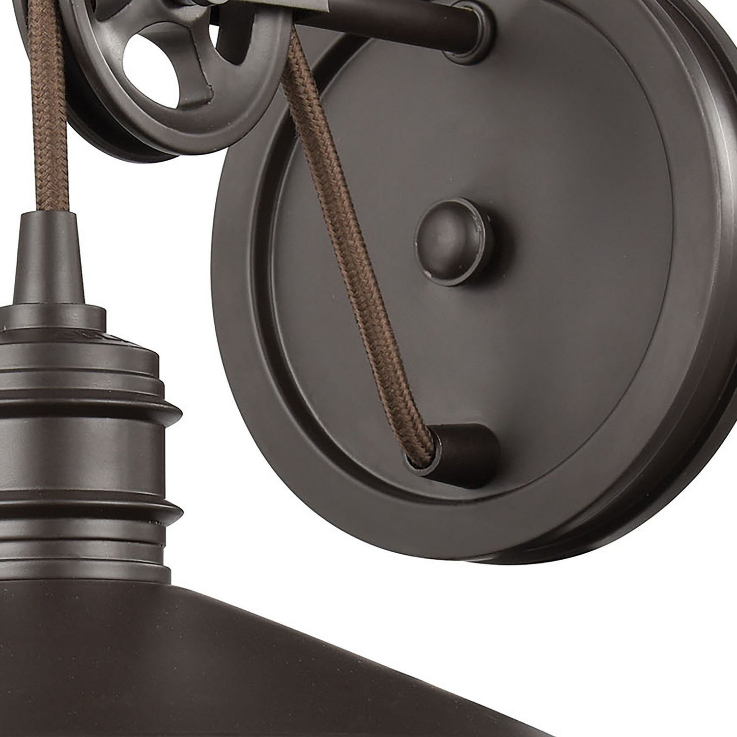 ELK Home - 69084/1 - One Light Wall Sconce - Spindle Wheel - Oil Rubbed Bronze