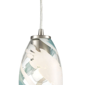 ELK Home - 85211/3 - Three Light Pendant - Turbulence - Satin Nickel