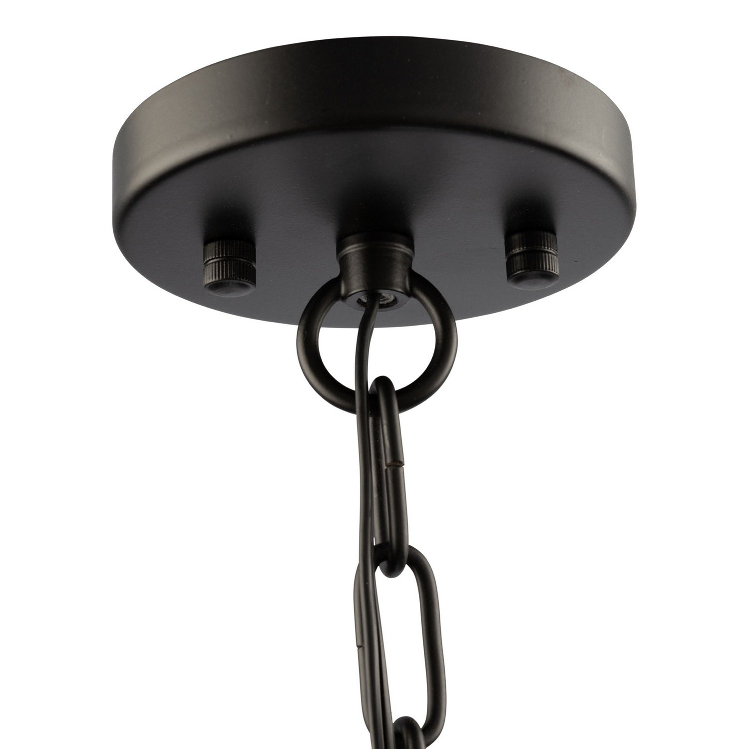 Artcraft - AC11204 - Four Light Chandelier - Roxton - Matte Black & Harvest Brass