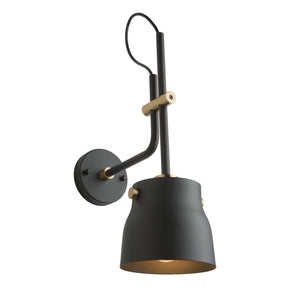 Artcraft - AC11367VB - One Light Wall Sconce - Euro Industrial - Matte Black & Harvest Brass