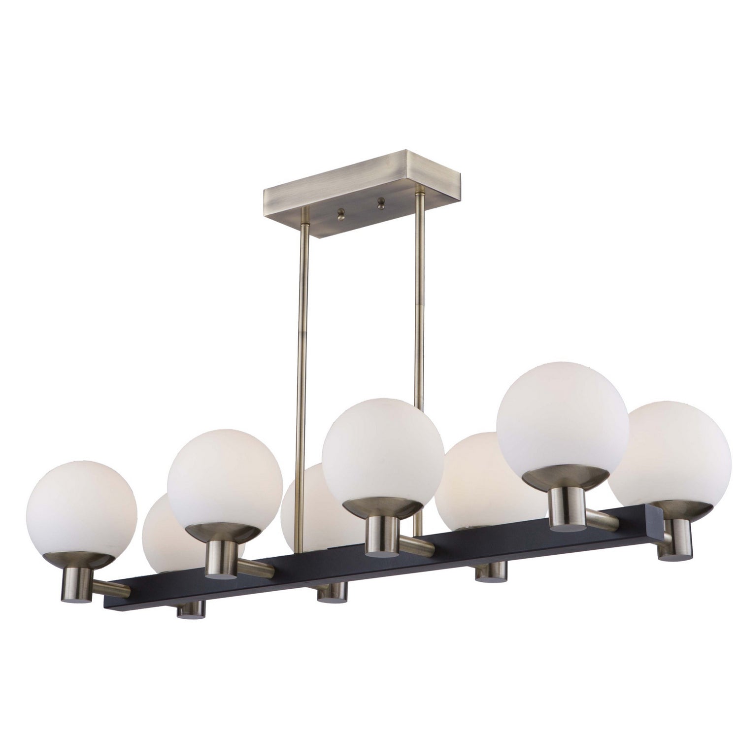 Artcraft - AC7098VB - LED Island Pendant - Tilbury - Matte Black & Brass