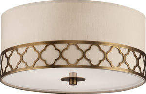 Robert Abbey - 1575 - Two Light Flushmount - Addison - Weathered Brass