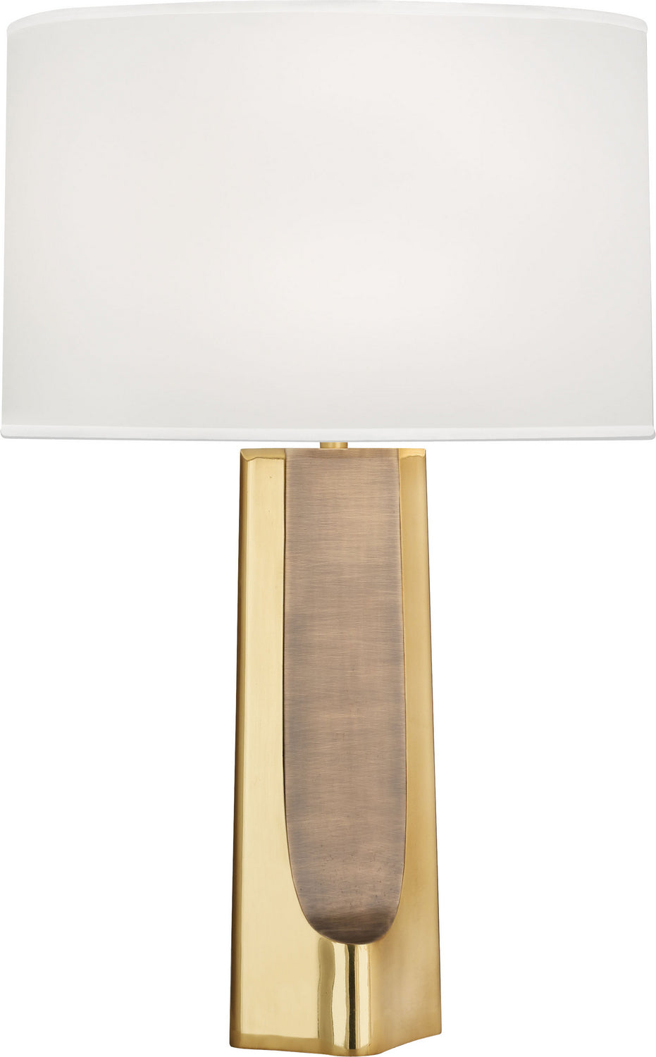 Robert Abbey - 174 - One Light Table Lamp - Margeaux - Modern Brass w/Matte Modern Brass