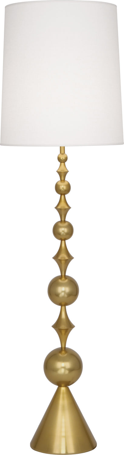 Robert Abbey - 787 - One Light Floor Lamp - Jonathan Adler Harlequin - Antique Brass