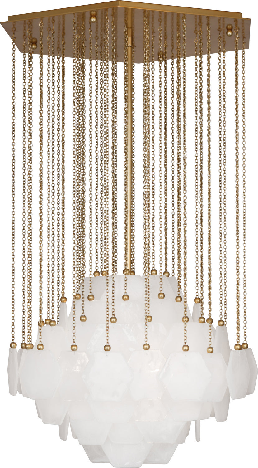 Robert Abbey - 865 - Three Light Chandelier - Jonathan Adler Vienna - Modern Brass