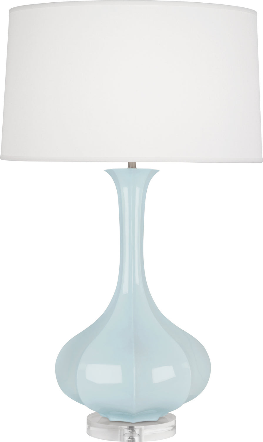 Robert Abbey - BB996 - One Light Table Lamp - Pike - Baby Blue Glazed Ceramic