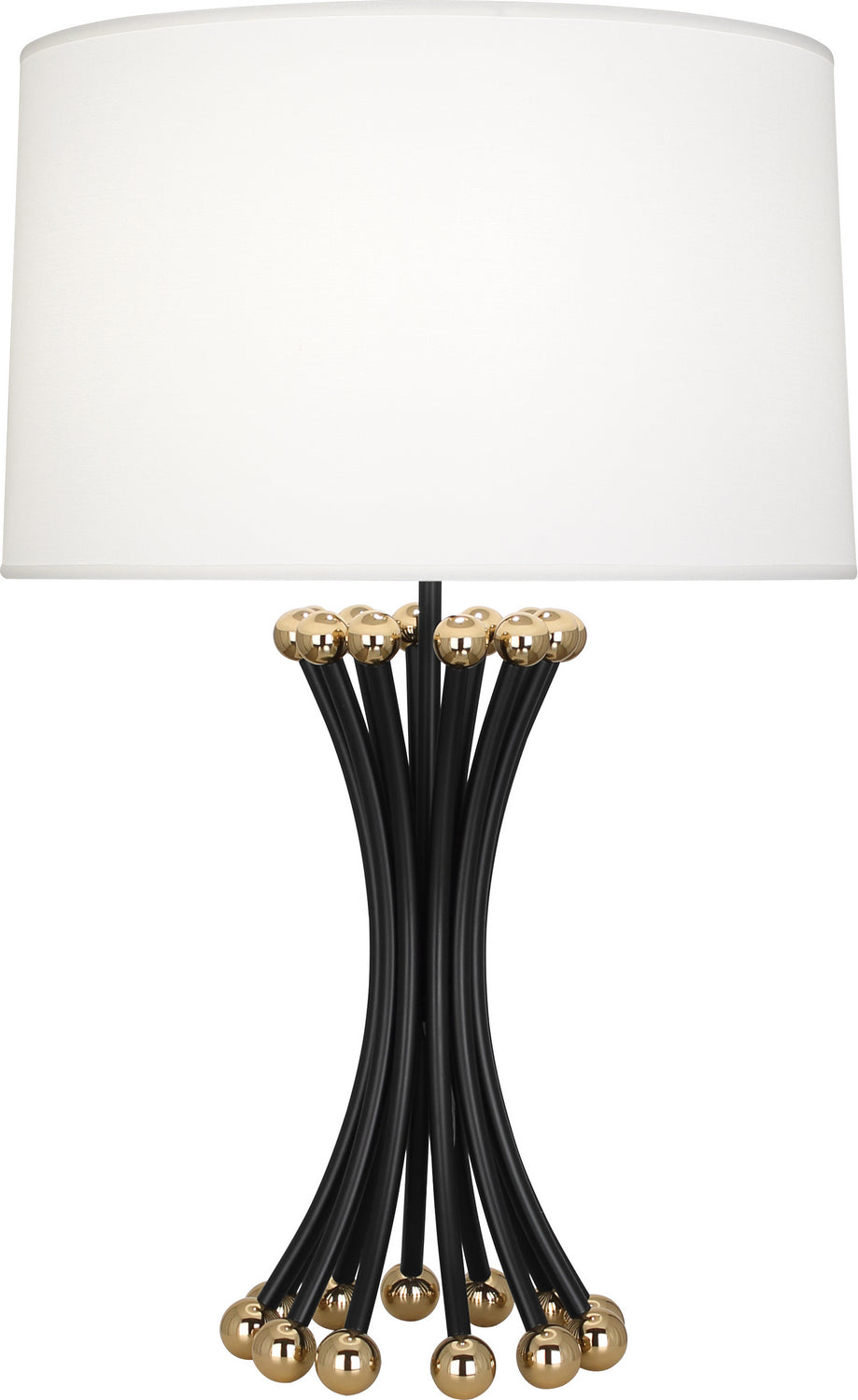 Robert Abbey - BL475 - One Light Table Lamp - Jonathan Adler Biarritz - Blackened Metal w/Polished Brass