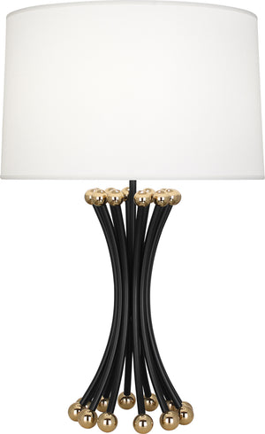 Robert Abbey - BL475 - One Light Table Lamp - Jonathan Adler Biarritz - Blackened Metal w/Polished Brass