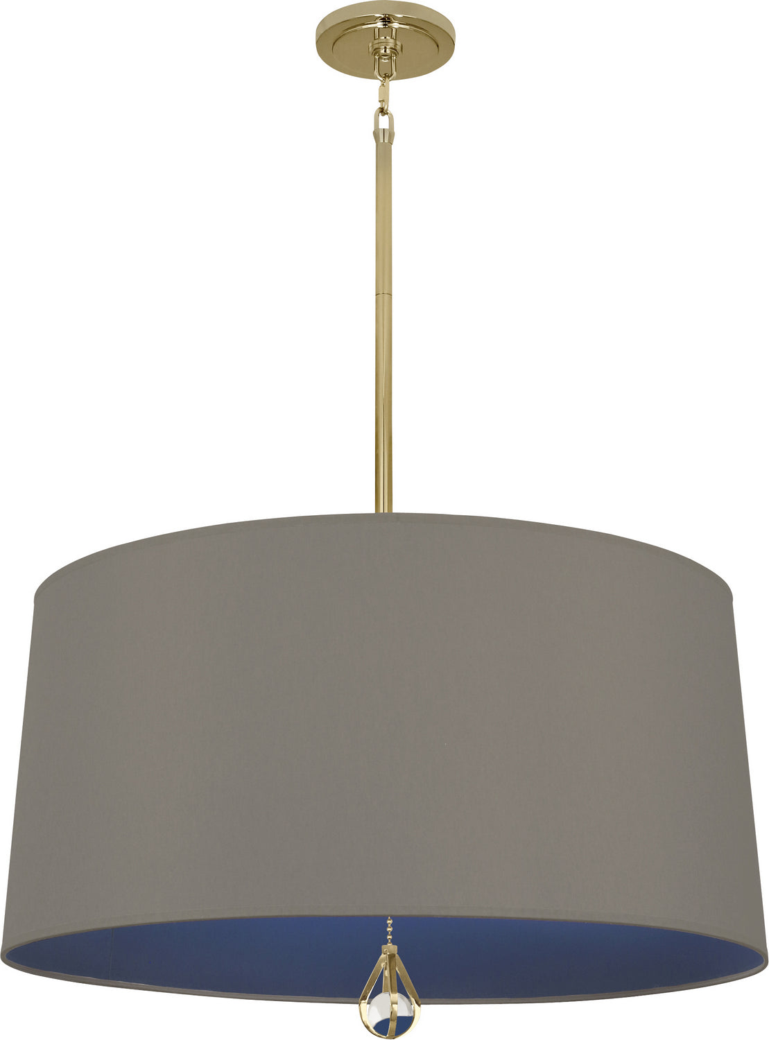 Robert Abbey - BN329 - Three Light Pendant - Williamsburg Custis - Modern Brass