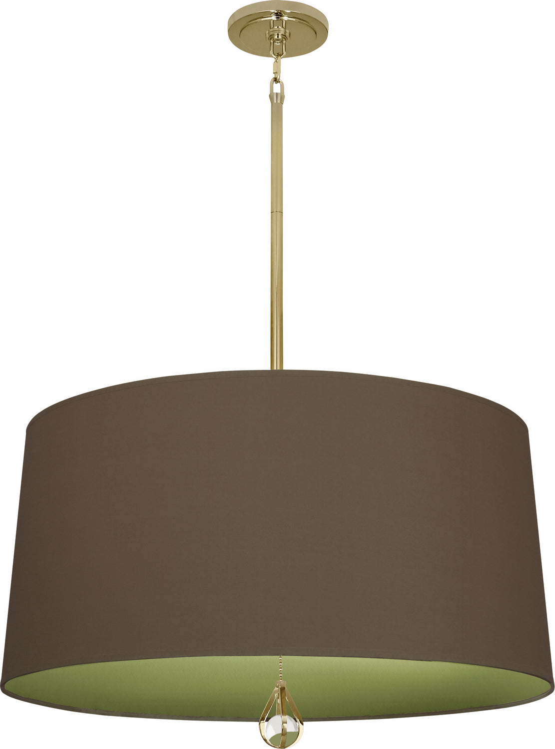 Robert Abbey - BN333 - Three Light Pendant - Williamsburg Custis - Modern Brass