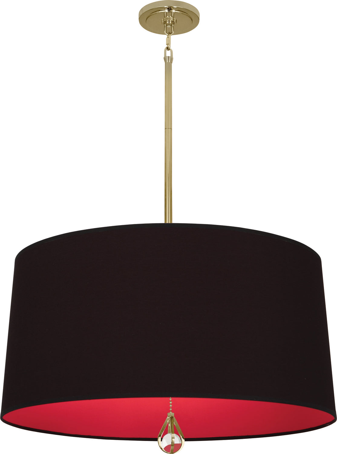 Robert Abbey - BN339 - Three Light Pendant - Williamsburg Custis - Modern Brass