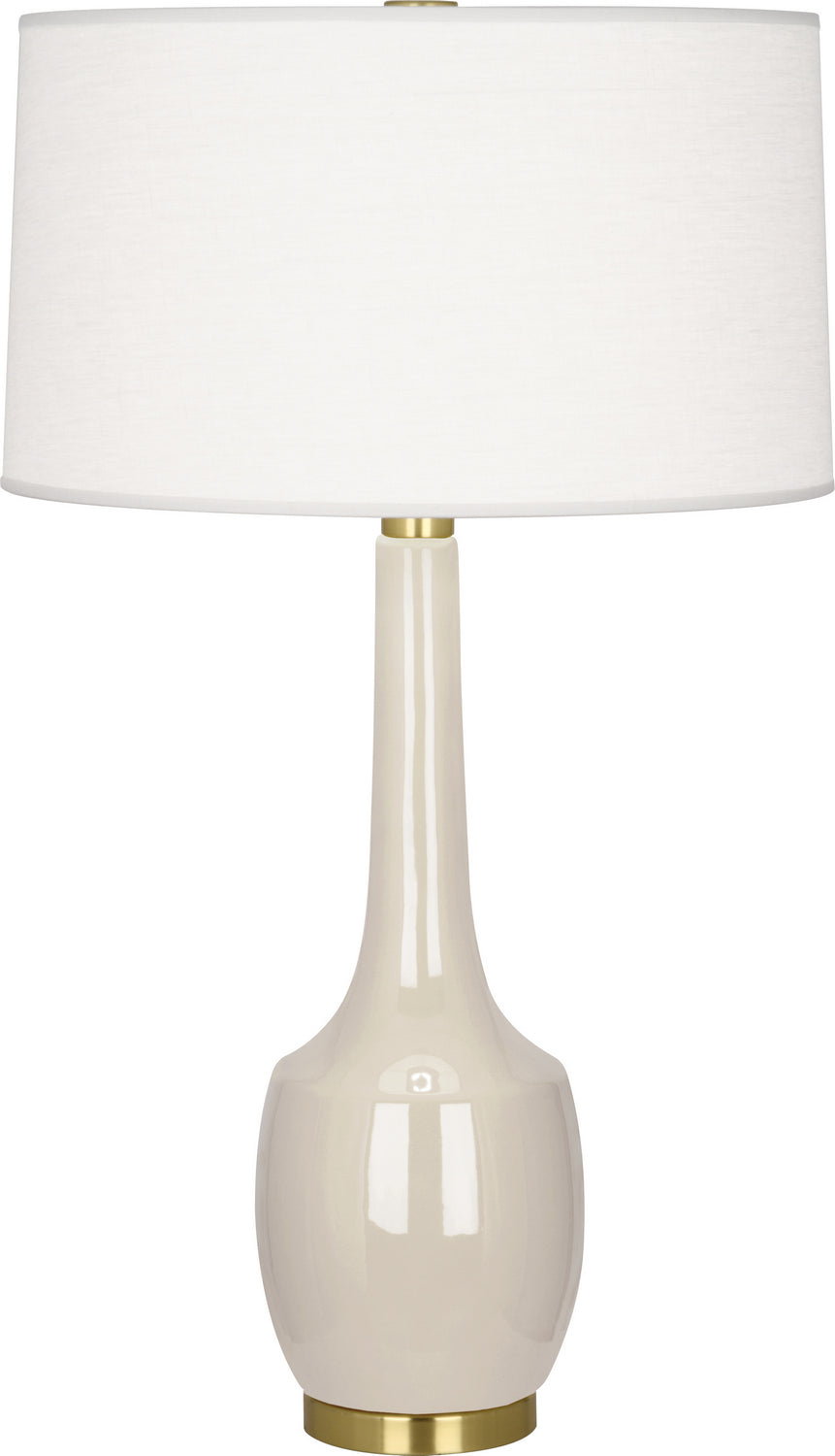 Robert Abbey - BN701 - One Light Table Lamp - Delilah - Bone Glazed Ceramic