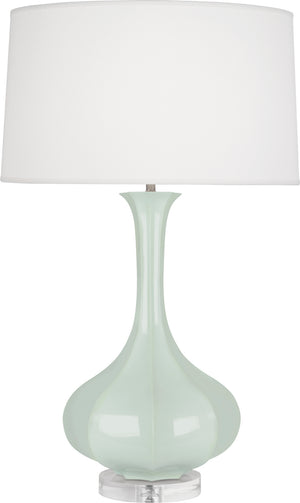 Robert Abbey - CL996 - One Light Table Lamp - Pike - Celadon Glazed Ceramic w/Lucite Base