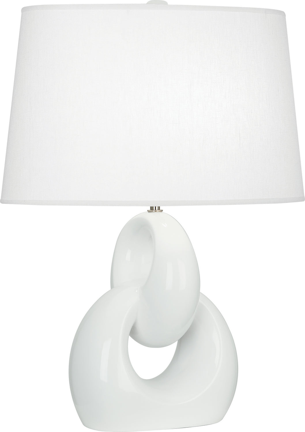 Robert Abbey - LY981 - One Light Table Lamp - Fusion - Lily Glazed Ceramic w/Polished Nickel