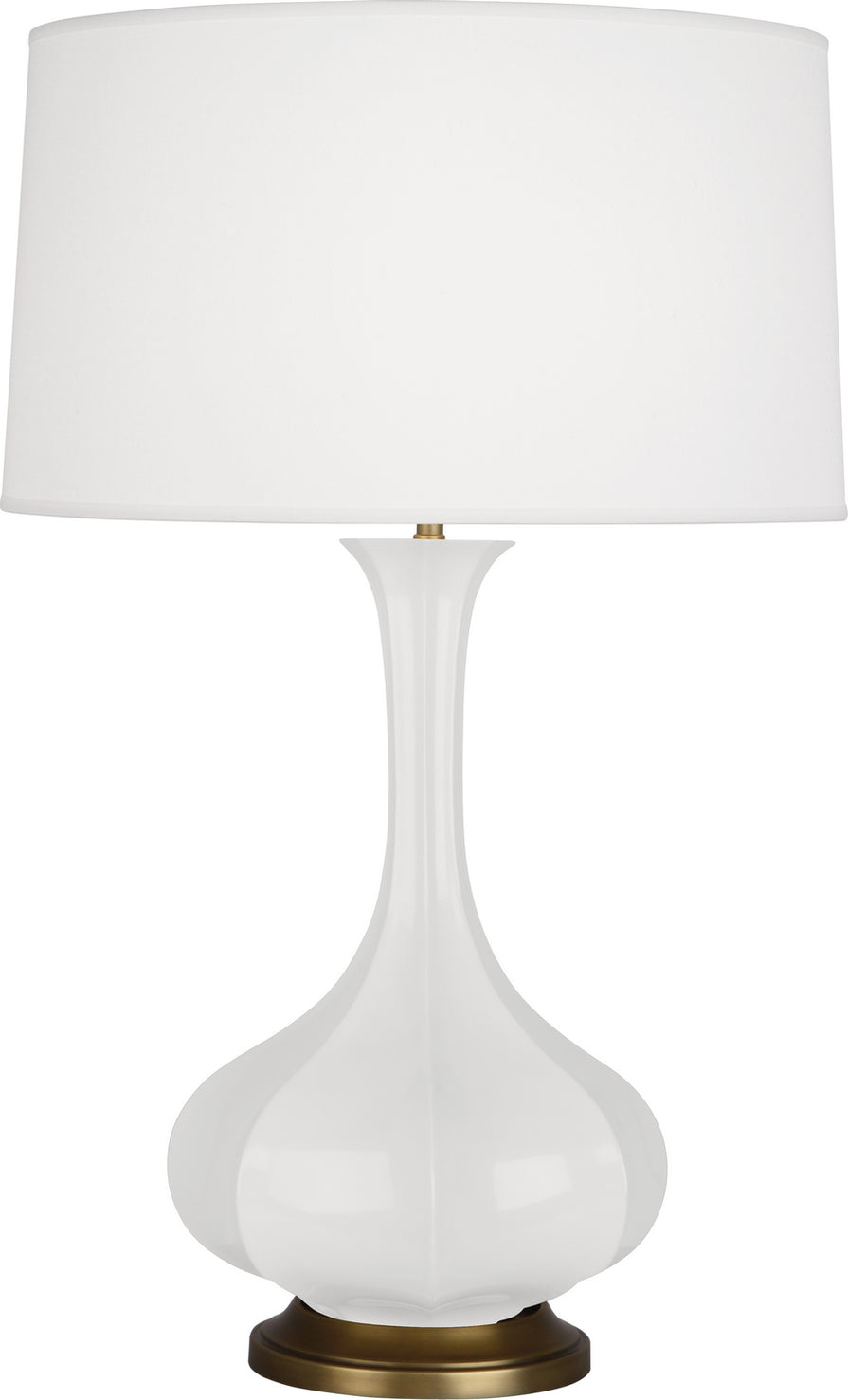 Robert Abbey - LY994 - One Light Table Lamp - Pike - Lily Glazed Ceramic w/Aged Brass