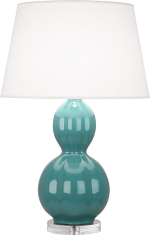 Robert Abbey - MT997 - One Light Table Lamp - Williamsburg Randolph - Blue Green Glazed Ceramic w/Lucite Base