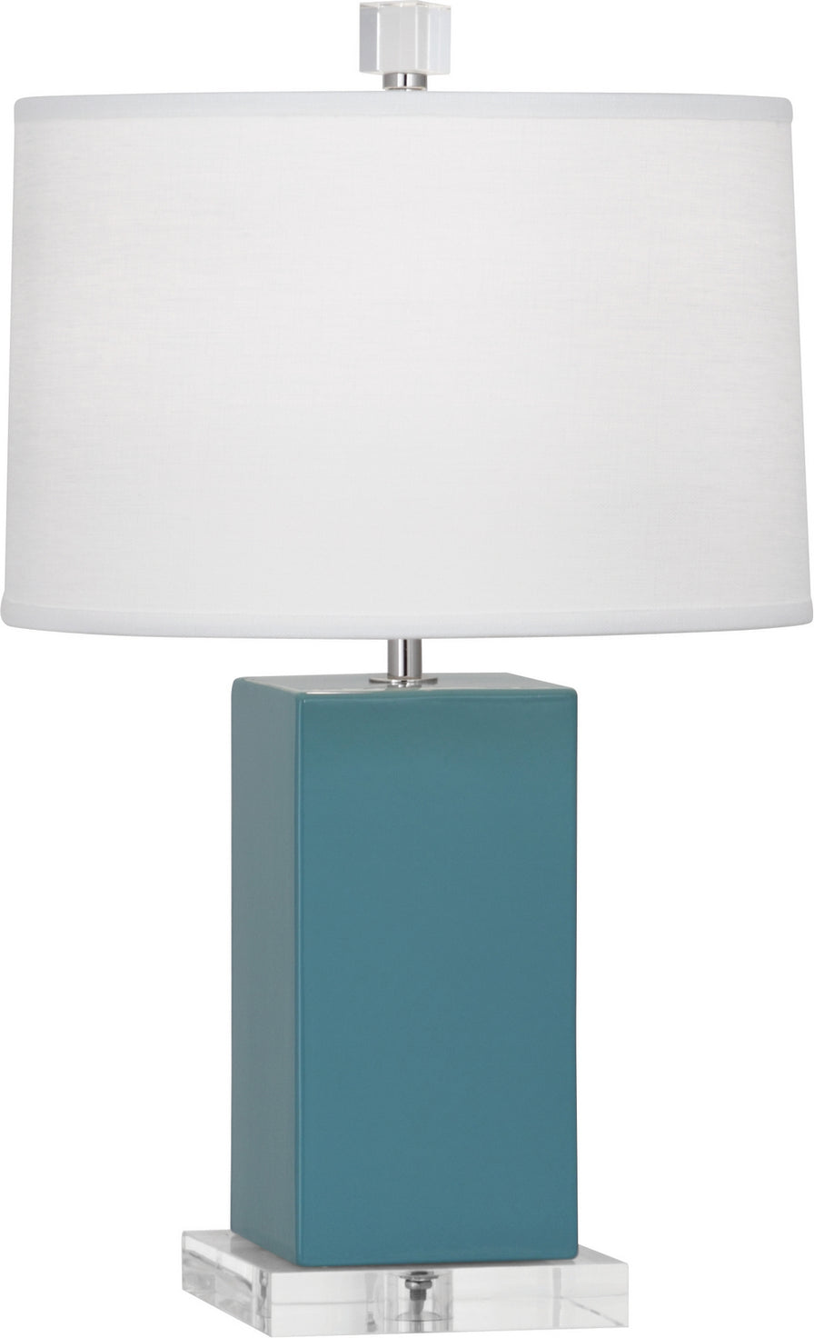 Robert Abbey - OB990 - One Light Accent Lamp - Small Harvey - Steel Blue Glazed Ceramic