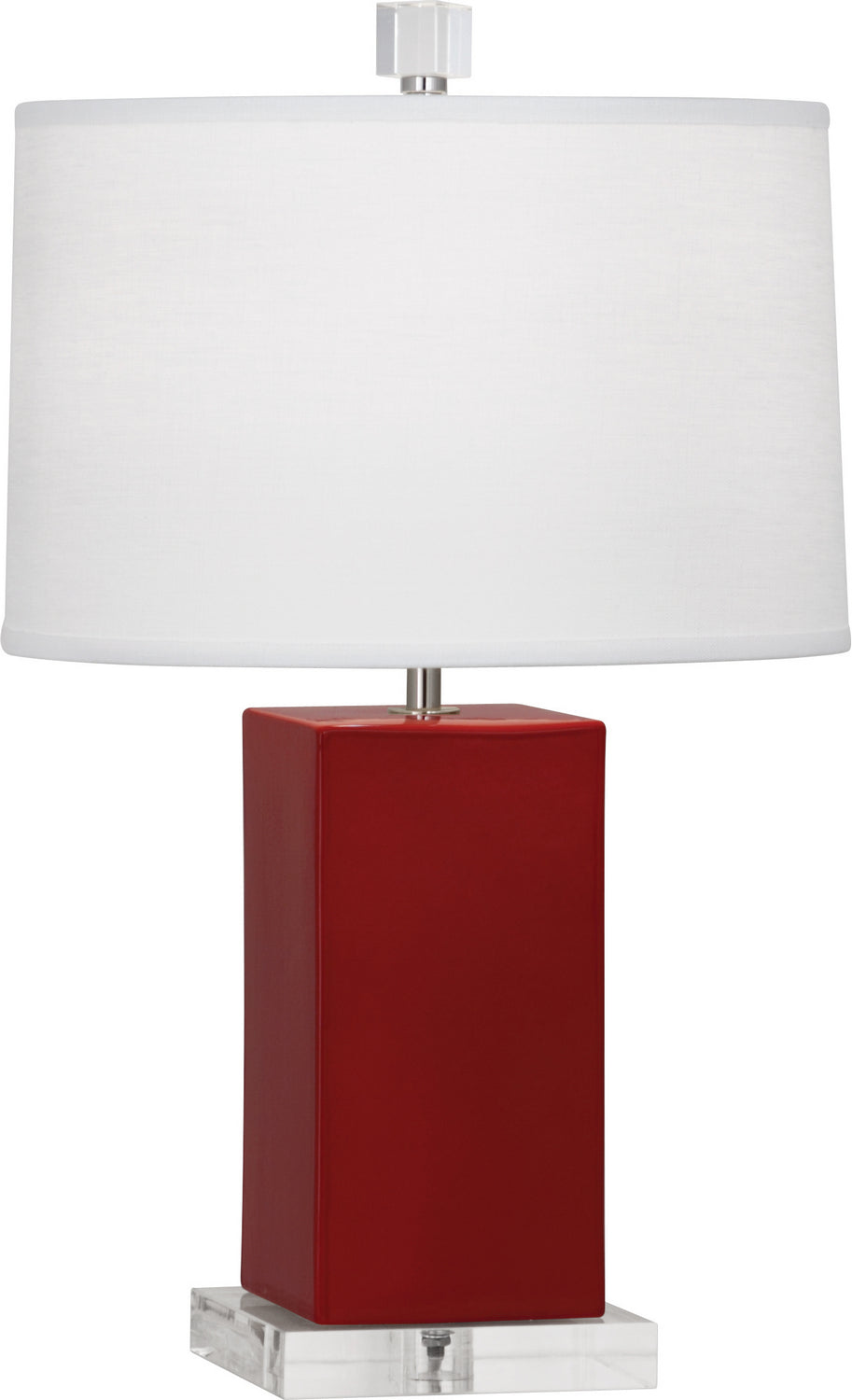 Robert Abbey - OX990 - One Light Accent Lamp - Harvey - Oxblood Glazed Ceramic