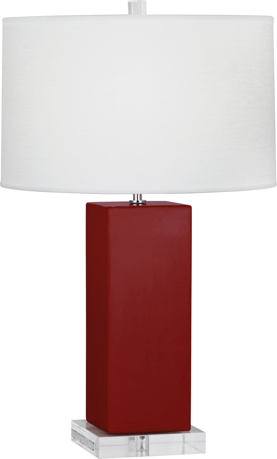 Robert Abbey - OX995 - One Light Table Lamp - Harvey - Oxblood Glazed Ceramic