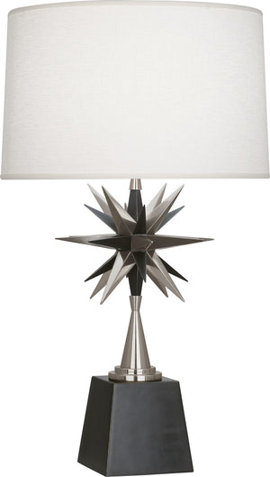 Robert Abbey - S1015 - One Light Table Lamp - Cosmos - Deep Patina Bronze w/Antique Silver