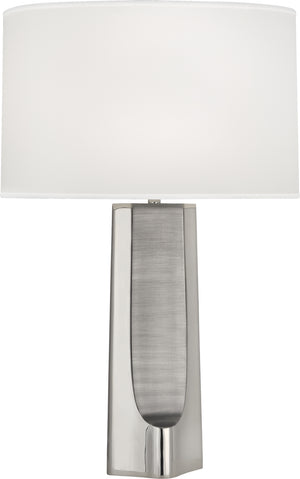 Robert Abbey - S174 - One Light Table Lamp - Margeaux - Polished Nickel w/Matte Nickel