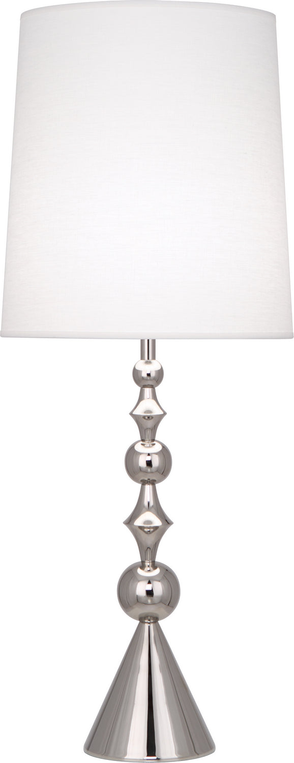 Robert Abbey - S786 - One Light Table Lamp - Jonathan Adler Harlequin - Polished Nickel