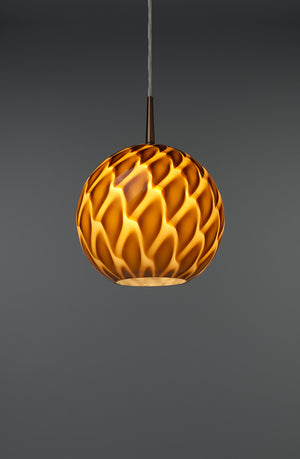 Bruck Lighting - 320921bz/MP - One Light Pendant - Sirena - Bronze