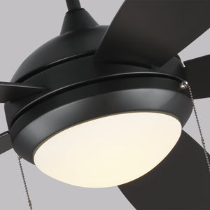 Generation Lighting. - 5DIC52BKD-V1 - 52"Ceiling Fan - Discus - Matte Black