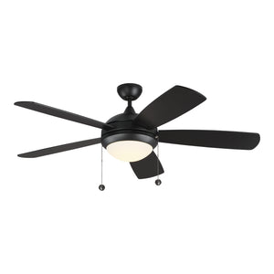 Generation Lighting - 5DIC52BKD-V1 - 52" Ceiling Fan - Discus - Matte Black