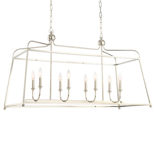 Crystorama - 2249-PN_NOSHADE - Eight Light Chandelier - Sylvan - Polished Nickel