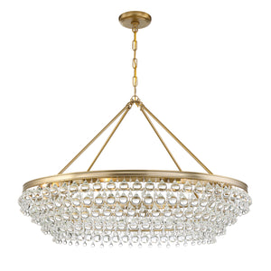 Crystorama - 278-VG - Eight Light Chandelier - Calypso - Vibrant Gold