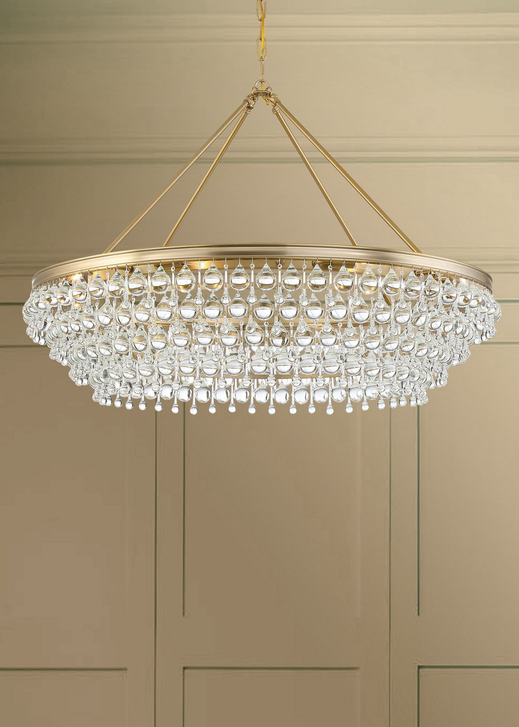 Crystorama - 278-VG - Eight Light Chandelier - Calypso - Vibrant Gold