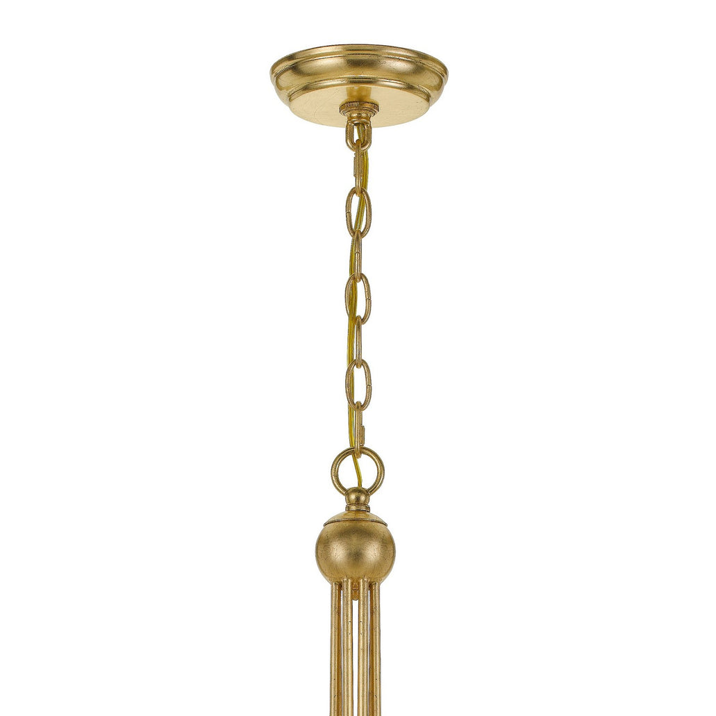 Crystorama - 428-GA - Eight Light Chandelier - Metro - Antique Gold