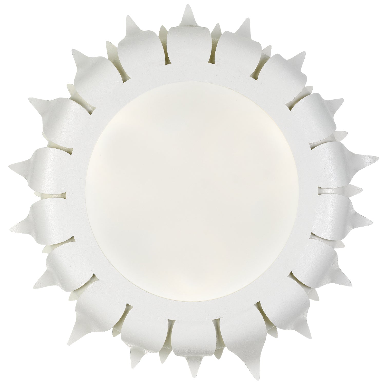 Crystorama - 510-MT - Three Light Flush Mount - Broche - Matte White