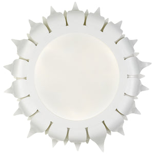 Crystorama - 510-MT - Three Light Flush Mount - Broche - Matte White