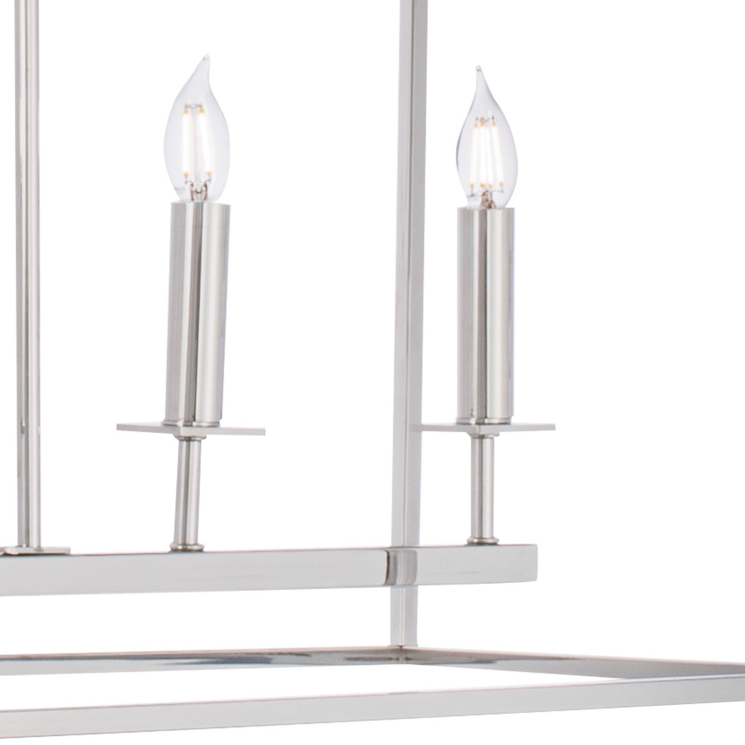 Norwell Lighting - 1083-PN-NG - Seven Light Pendant - Cage - Polished Nickel