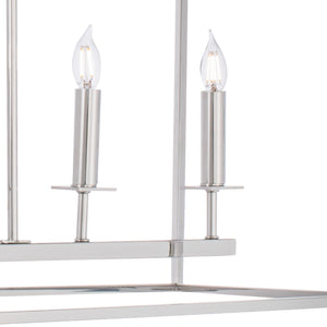 Norwell Lighting - 1083-PN-NG - Seven Light Pendant - Cage - Polished Nickel