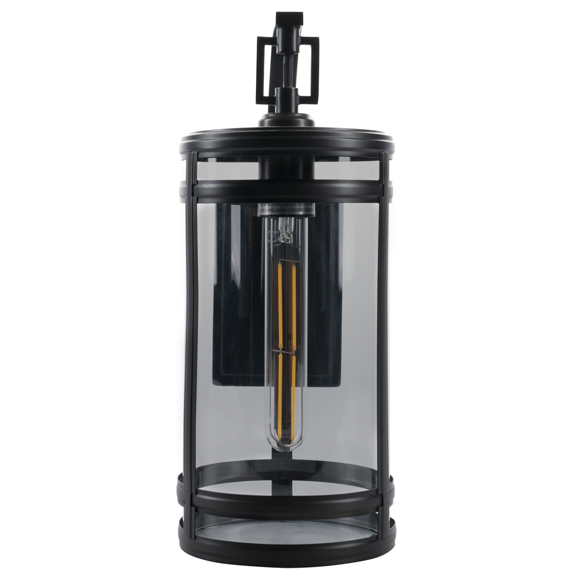 Norwell Lighting - 1190-ADB-CL - One Light Outdoor Wall Mount - New Yorker - Acid Dipped Black