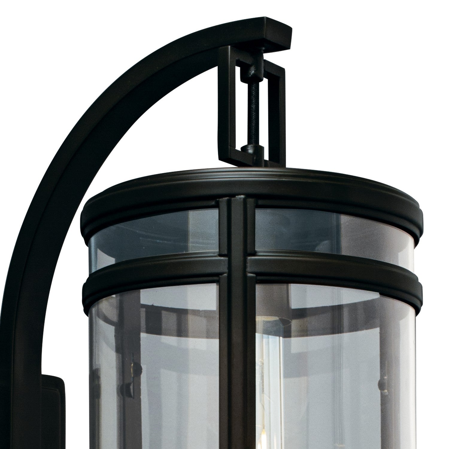 Norwell Lighting - 1190-ADB-CL - One Light Outdoor Wall Mount - New Yorker - Acid Dipped Black